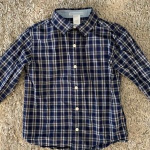 🔥FINAL SALE: Janie & Jack blue plaid collared shirt